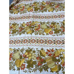 Vintage Thomas Strahan Co. Screenprint Fabric Greenville Pattern 1/2 yard x 46"